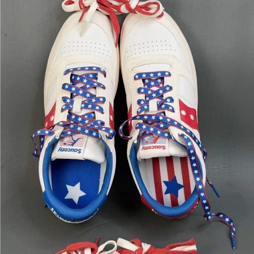 Saucony JAZZ COURT 1776 Patriotic Stars & Stripes sneaker shoes men’s 11.5 - Picture 8 of 10